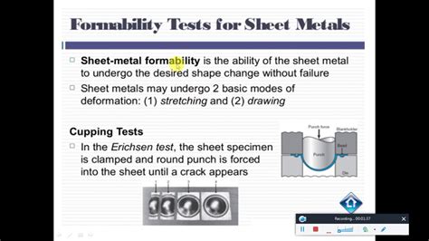 formability test for sheet metal|sheet metal formability testing.